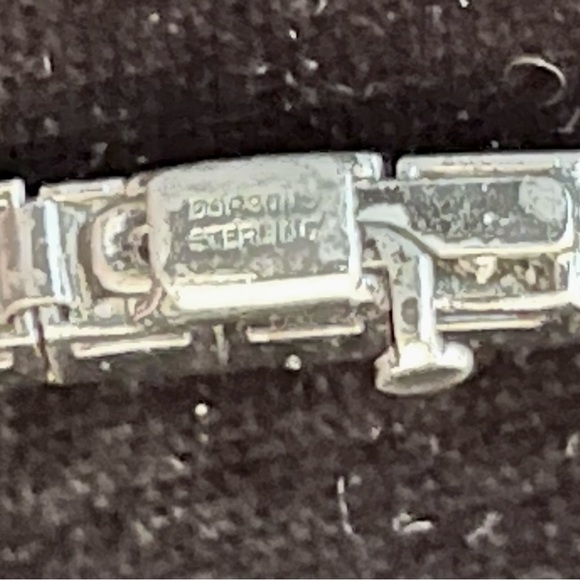 Vintage Dorsons Sterling & Crystal Rhinestones Necklace & Bracelet Set - Picture 6 of 8